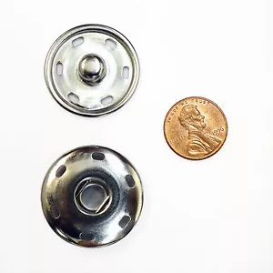 Nuevos sujetadores de presión de costura Tamaño: paquete de 30 mm 144 conjuntos, color: níquel - Imagen 1 de 2