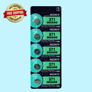 Sony 371 SR920SW Watch Battery (Exp 10/2028 )  5Pc - Picture 1 of 2
