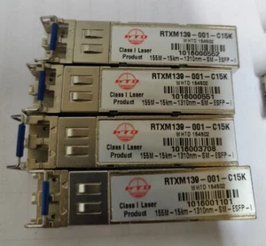 4x WHTD RTXM139-001-C15K 15Km 155Mbps 1310nm SFP Transceivers - Photo 1/1