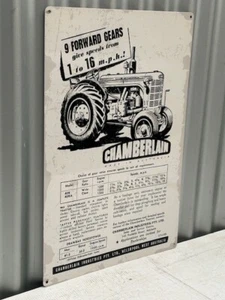 CHAMBERLAIN TRACTOR 40 K 40 KA 600 MM X 400 MM METAL SIGN - Picture 1 of 2