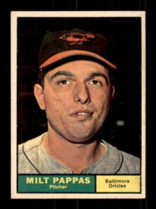 1961 Topps #295 Milt Pappas EXMT/EXMT+ Orioles 535506