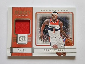/99 Bradley Beal /SG Wizards | 2023 National Treasures Jersey Treasures #JT-BRD - Picture 1 of 7