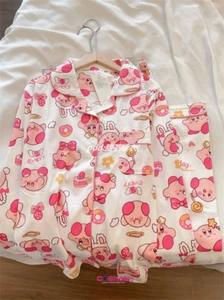 Dibujos animados Kirby Star Kawaii Disfraz Pijama Top Pantalones Ropa de dormir Mujer Ropa para el hogar - Imagen 1 de 10