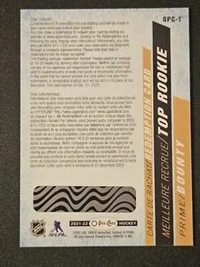 21-22 OPC Top Rookie Redemption Bounty Card #1 - Picture 1 of 2