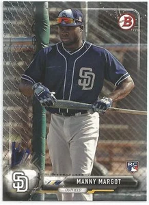 Tarjeta de novato de béisbol Manny Margot San Diego Padres 2017 Bowman - Imagen 1 de 2