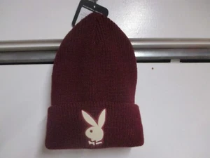 CAPPELLO BEANIE DA UOMO/UNISEX CON POLSINO INVERNALE NUOVO CON ETICHETTE MARRONE CON LOGO RIALZATO ELEGANTE - Foto 1 di 5