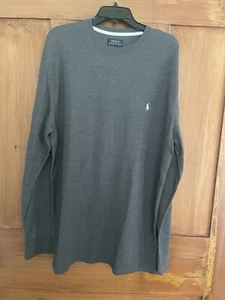 Herren Polo Ralph Lauren grau Strick Top Shirt Größe 2XL - Bild 1 von 5