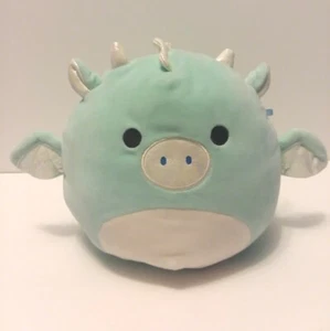 Peluche Miles the Dragon 8" Squishmallow peluche verde azulado/plateado 2019 - Imagen 1 de 11