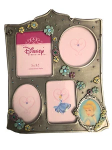 Disney Princess Bilderrahmen Fetco Metallrahmen 8" - 4 Bilder - 3x3,5 Zoll Neu mit Etikett - Bild 1 von 4
