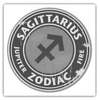 2 x Square Stickers 10 cm - Sagittarius Zodiac Star Sign  #39864