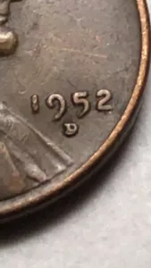 1952 D LINCOLN CENT RPM ERRO D/D . Plus Lamination Error Lot W71 - Picture 1 of 12