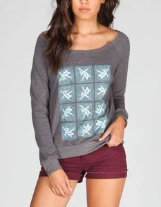 NWT Young and Reckless Juniors Womens Skribble Sweatshirt Sweater Top new - Picture 1 of 3