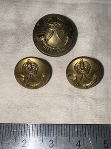 Vintage lot of three Brass DURHAM LIGHT INFANTRY buttons - all in VGC - Picture 1 of 4