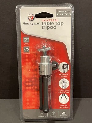 NEW Targus Universal Table Top Tripod Extends to 6" TGT-CT7 Factory Sealed - Image 1 of 4