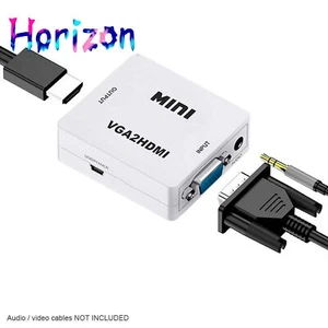 VGA2HDMI Adaptador Convertidor de Señal VGA Analógico Audio Mini Jack a HDMI - Imagen 1 de 6