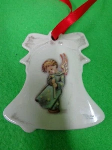 Bell angel with candle Christmas tree pendant Hummel 8 cm by Goebel  - Picture 1 of 1