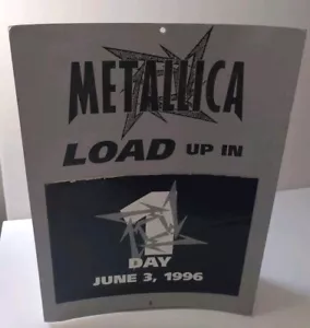 Metallica "LOAD UP IN" 3. Juni 1996 Werbeschild Electra Display - Bild 1 von 14