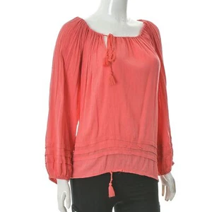 Ralph Lauren Denim & Supply Camicetta da donna Boho contadina con volant mani... - Foto 1 di 7