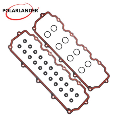 VS50691R Valve Cover Gasket Set For 2003-2005 Ford Excursion 6.0 V8 DIESEL TURBO - Imagem 1 de 4