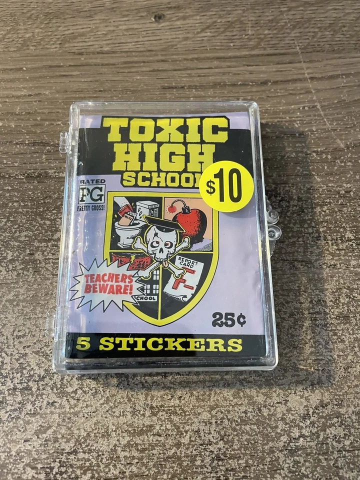Vintage 1991 Topps Toxic High School Stickers Trading Cards
