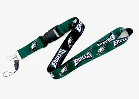 Philadelphia Eagles NFL Football LANYARD DETACHABLE BUCKLE KEY CHAIN WIN-CRAFT U Cover