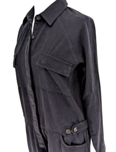 Mono PRANA para mujer M negro jogger L/S botón algodón orgánico usado en excelente estado * - Imagen 1 de 12