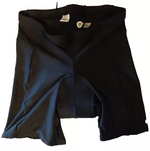 Quest Mens Padded Cycling Shorts Size XL Black RN# 104141 - Picture 1 of 3