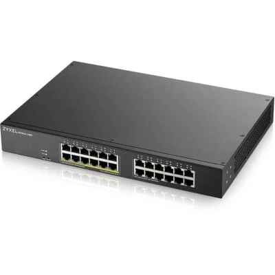 Managed 24P ZyXEL GS1900-24EP RM M POE Switch - 24 Port GB - 12 Port are POE - Image 1 of 3