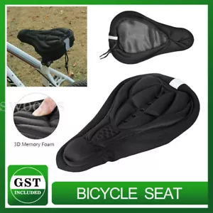 Bike Seat Cover Silicone Thick Comfort Gel Cycling Bicycle Saddle Cushion Pad AU - Picture 1 of 11