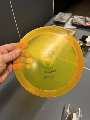 USED Innova Champion Valkyrie 174g Yellow Distance Driver Golf Disc - Image 1 of 3