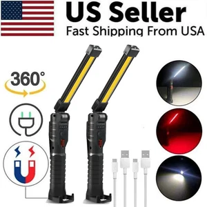 2 Pack Rechargeable 990000LM LED Flashlight Tactical Super Bright Torch Zoomable - Picture 1 of 16