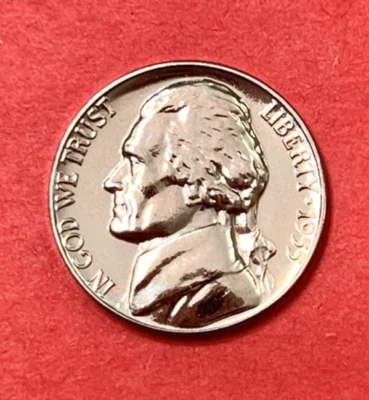 1955 (P) Jefferson Nickel BRILLIANT GEM PROOF - Image 1 of 4