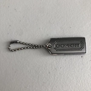 Bolso Coach Dije Metal Gris Plata Llavero Colgante Cartera Dije 0.05oz - Imagen 1 de 10