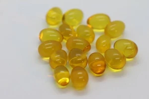 1 Amber bead , Baltic amber , amber egg - Picture 1 of 6