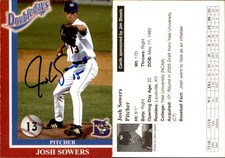 Josh Sowers Signed 2005 Auburn Doubledays #32 Card *Autograph Den* Auto