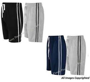 Boys 2 Pack Pyjama Lounge Shorts with Elasticated Waist Soft 100% Cotton