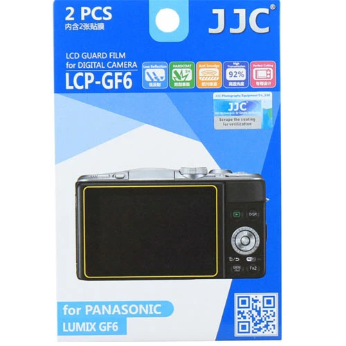 JJC LCP-GF6 polycarbonate LCD Film Screen Protector For Panasonic GF6  2 Pack  - Image 1 of 1