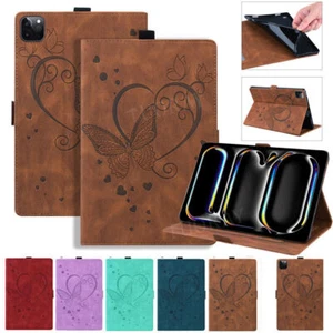 For iPad 10th/7/8/9th 10.2" Pro 11" 13"/Air 4 5 6 2024 Leather Stand Case Cover - Picture 1 of 77