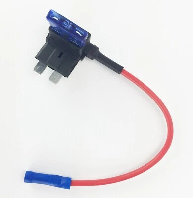 Standard Fuse Tap Car ADD A CIRCUIT  Blade ATR Fuse Holder 15A fuse 16AWG - Image 1 of 4