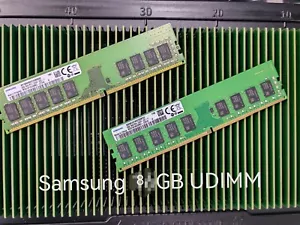 SAMSUNG 8GB ECC UDIMM RAM DDR4 3200MHz 2933MHz 2666MHz 2400MHz 2133MHz 288pin - Picture 1 of 6