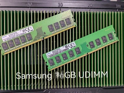 SAMSUNG 8GB DDR4 3200MHz 2933MHz 2666MHz 2400MHz 2133MHz 288pin ECC UDIMM RAM - Image 1 of 4