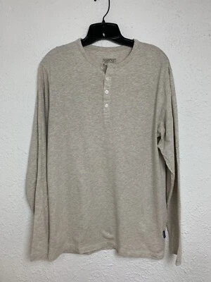 Camisa Patagonia Daily Henley Sólida Manga Larga Trigo Para Hombre M Foto 1 de 4