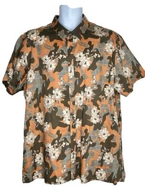I.N.C. vintage Camisa para hombre manga corta con botones estampado hawaiano 2XL Foto 1 de 4