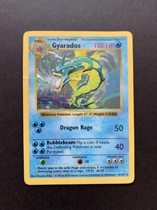 Pokémon Gyarados Shadowless Unlimited Holo 6/102 HP - Imagen 1 de 14