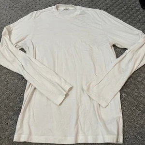 Skims Boyfriend Long Sleeve Tee Shirt Womens XXS XX-Small Ivory Soft Oversized - Picture 1 of 4