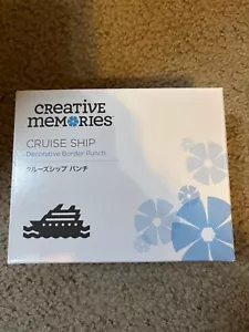 Creative Memories "Nave da Crociera" Decorativo Border Punch Scrapbooking Nuovo con Scatola - Foto 1 di 1