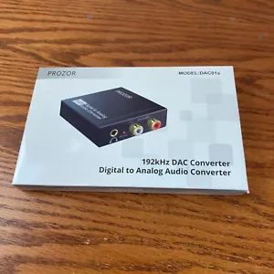 PROZOR 192KHz Digital to Analog Audio Converter DAC Digital SPDIF Optical - Picture 1 of 2