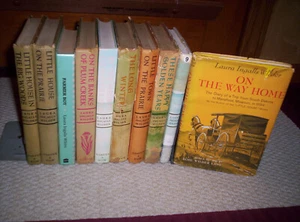 COMPLETE Vintage Set of 1-9 LITTLE HOUSE HC Books + ON THE WAY HOME-Several 1953 - Imagen 1 de 2