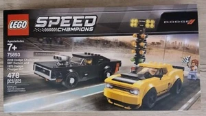 LEGO SPEED CHAMPIONS: 2018 Dodge Challenger SRT Demon e 1970 Dodge Charger R/T - Foto 1 di 12