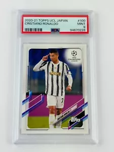 2020-21 Topps UCL Giappone Edizione Cristiano Ronaldo #100 PSA 9 Juventus - Foto 1 di 2
